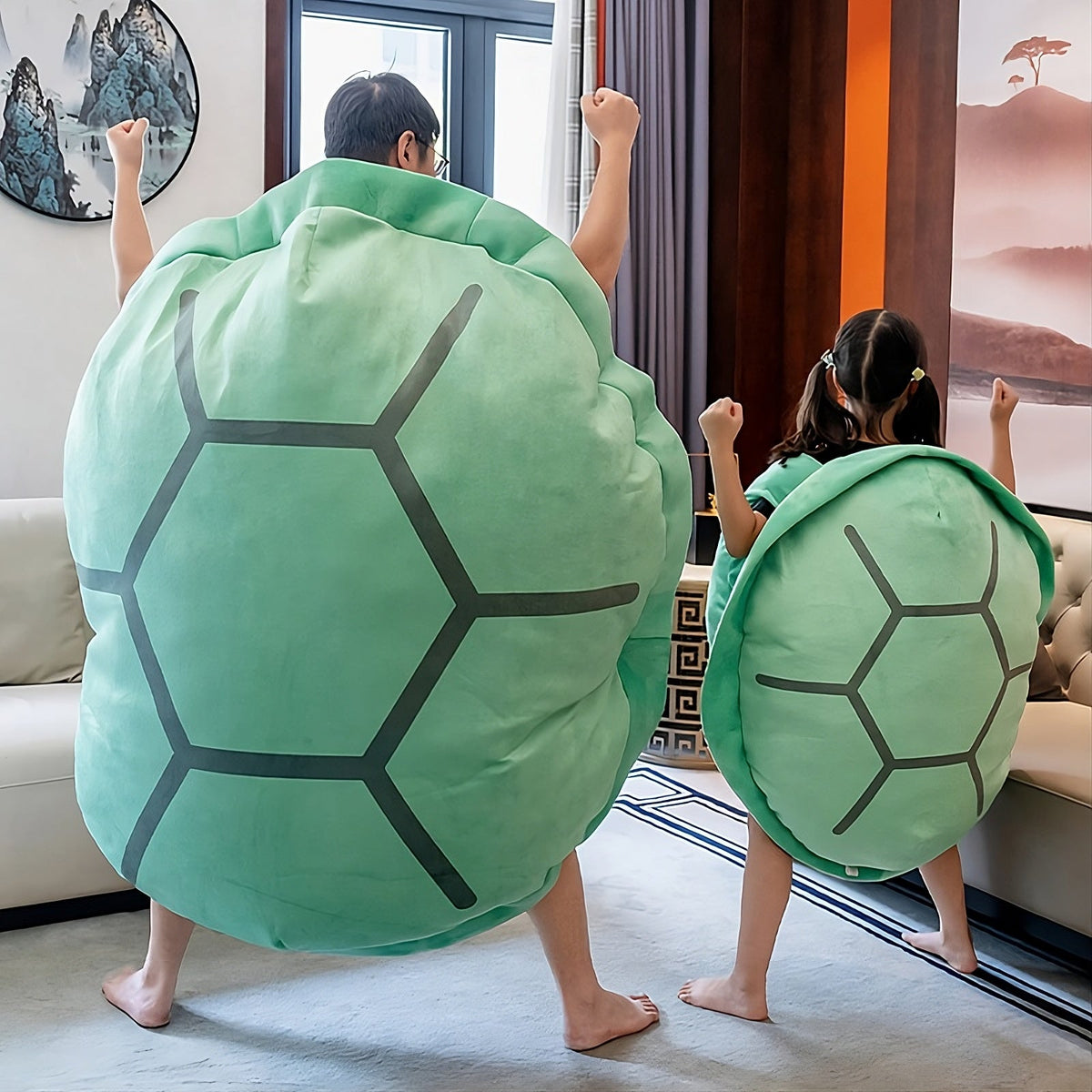 Wearable Turtle Shell Plush Pillow