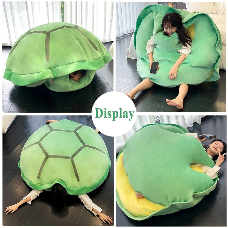 Wearable Turtle Shell Plush Pillow