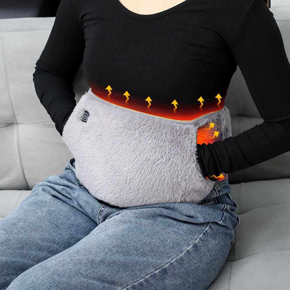 Electric heating waist belt providing soothing warmth and muscle relief