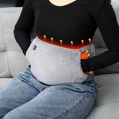 Electric heating waist belt providing soothing warmth and muscle relief
