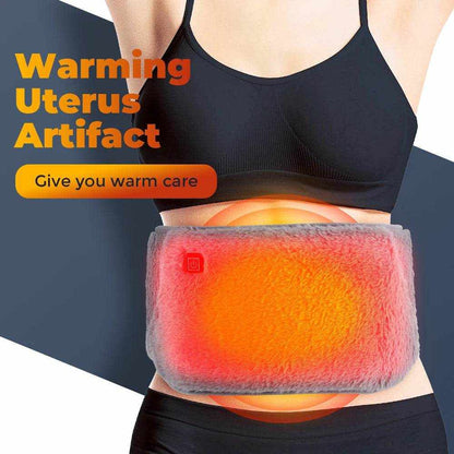 Electric heating waist belt providing warm therapy with adjustable settings and USB power