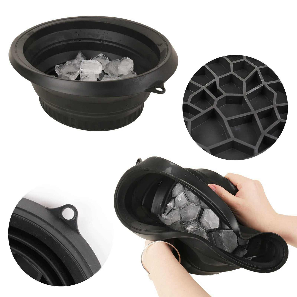 Facial ice bath bowl for cold therapy skincare