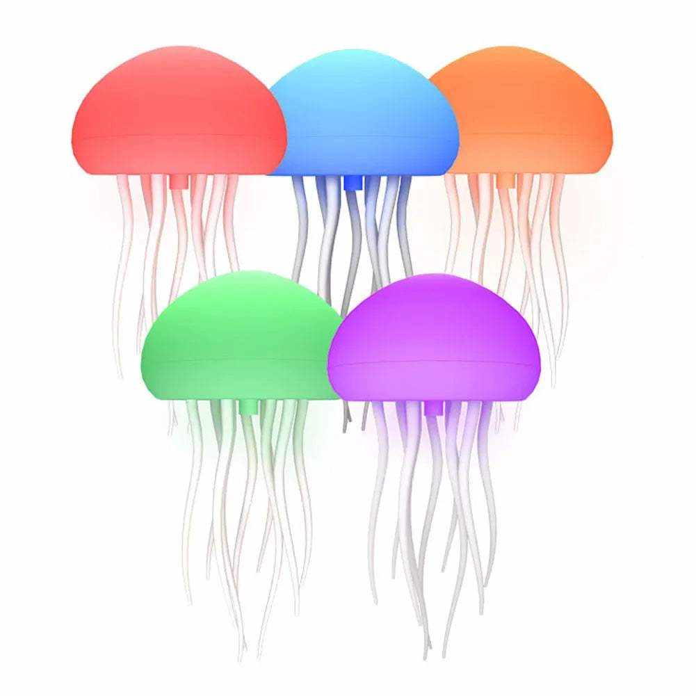 Jellyfish night light with color-changing LED display