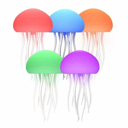 Jellyfish night light with color-changing LED display