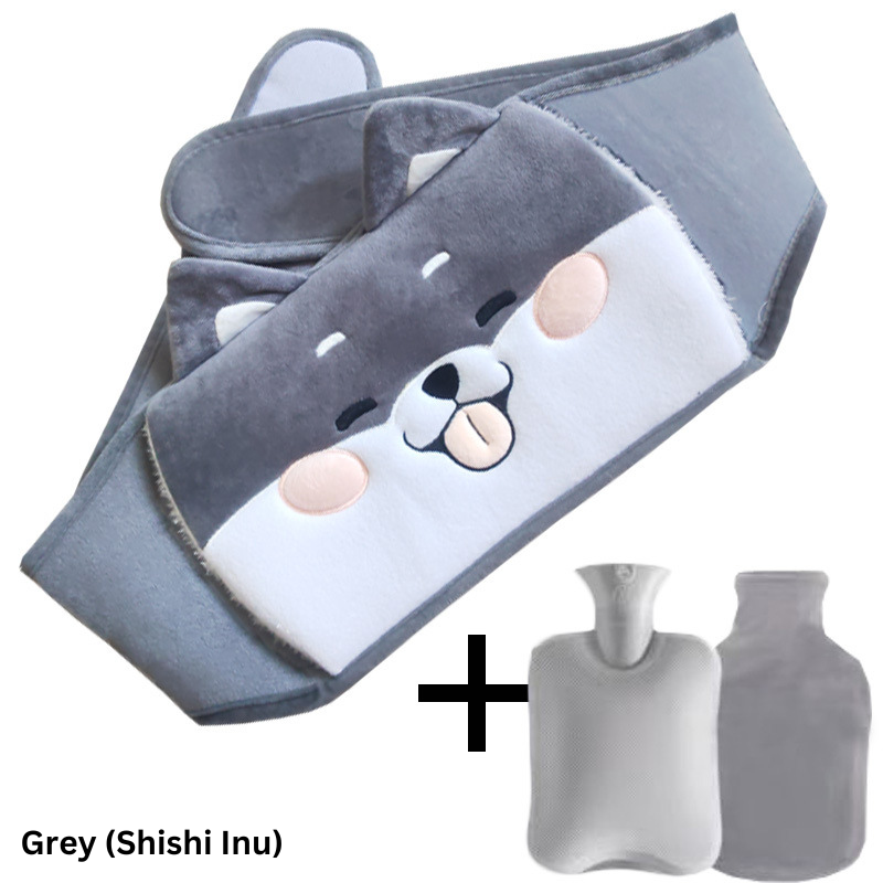 Waistband with hot water bag for soothing warmth and pain relief