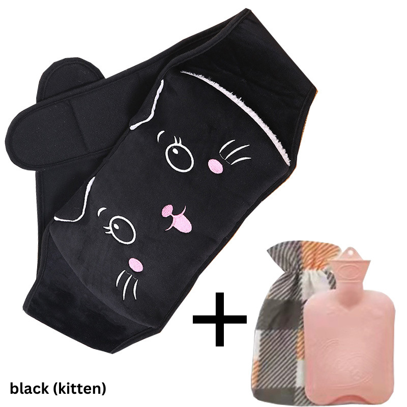 Waistband with hot water bag providing soothing warmth